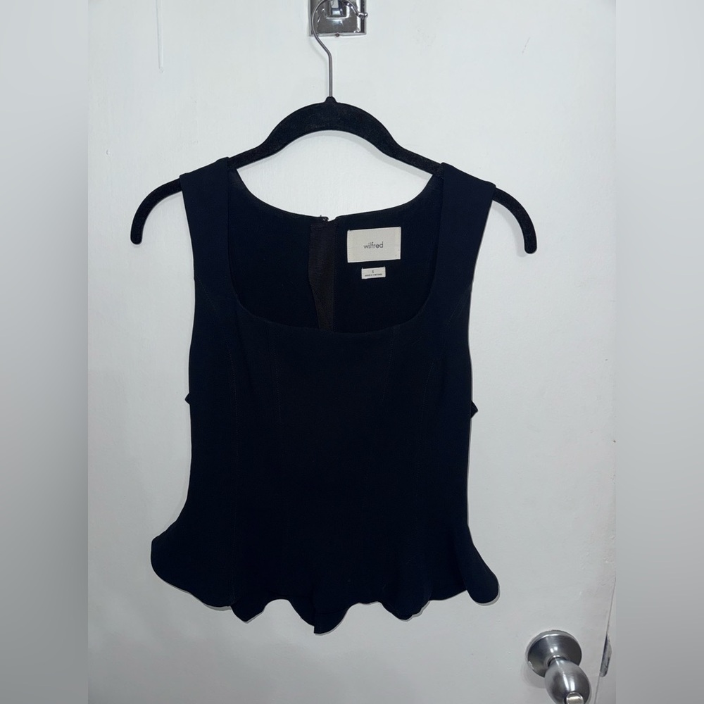 Wilfred Rhodora Bustier Top | Black | S
